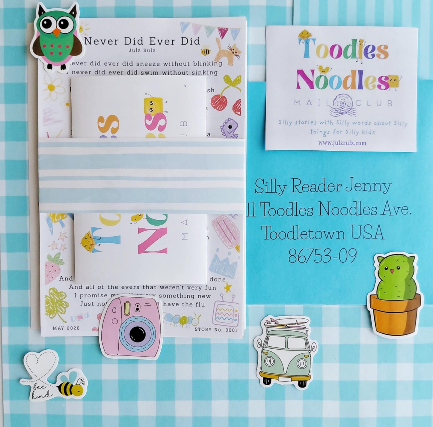 Toodles Noodles Kids Mail Club Subscription
